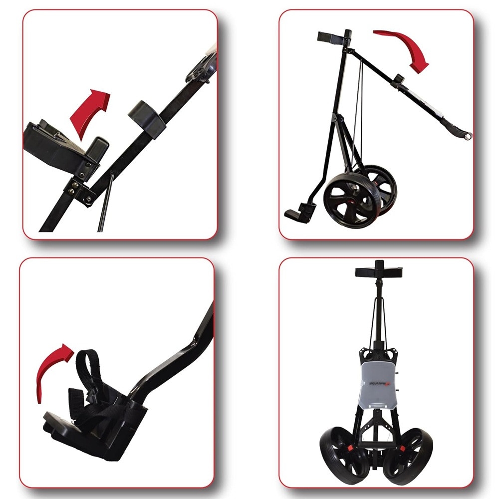 ジェイズプレミエール スカッとゴルフ パンヤ クー アルティメットモデル JEF World of Golf Deluxe Steel Pull Cart - Maple Hill Golf
